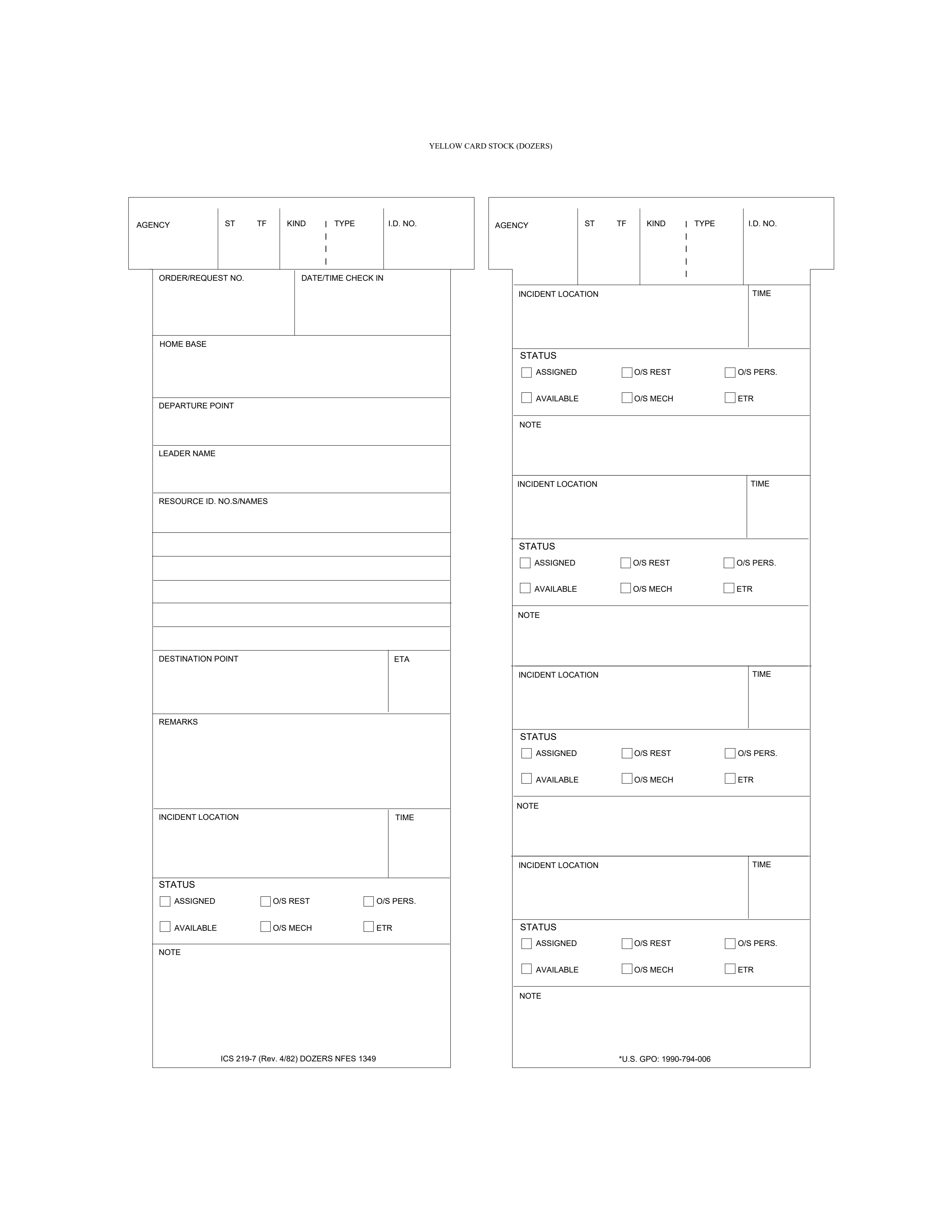 Missouri Valley Search and Rescue - ICS Forms